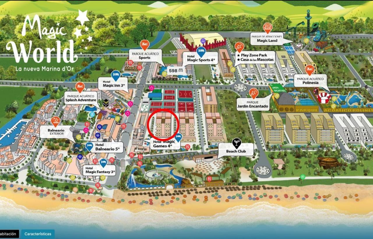 Apartamento Primera Linea - Magic World Marina D'Or Orpesa Kültér fotó